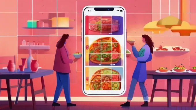 user holding smartphone showing meal photo being captured and converted to nutritional data on screen with macro breakdown visible