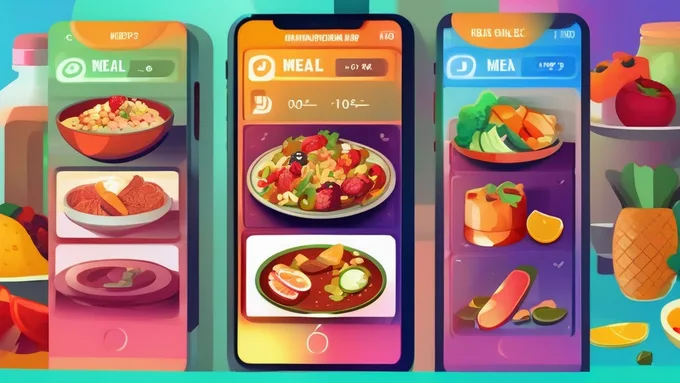 smartphone displaying meal planning app with personalized nutrition data