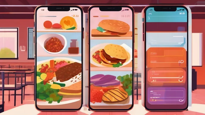 A college student's phone screen displaying a dining hall meal with AI-generated nutritional breakdown showing macros, calories, fiber, and sodium values