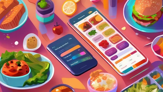 smartphone displaying meal planning app interface with weekly schedule and grocery list