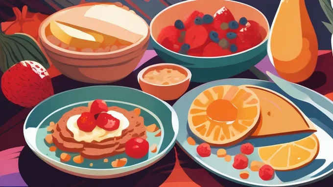 person preparing balanced breakfast with whole grains and fresh fruit