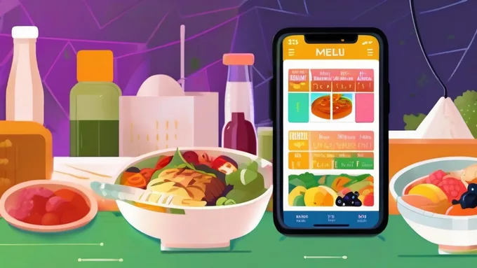smartphone showing meal planning app with weekly calendar view and nutritional breakdown